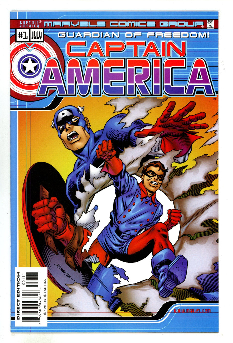 Marvels Comics: Captain America 1 High Grade (2000) 