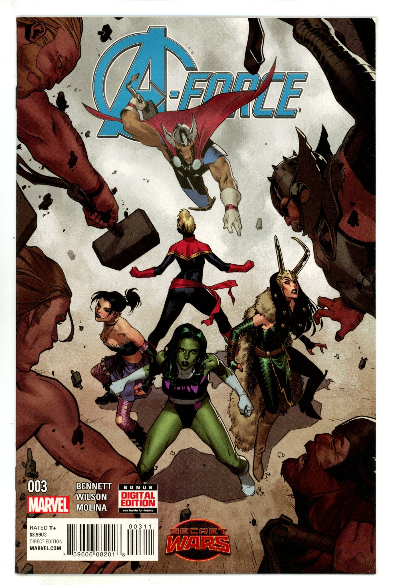 A-Force Vol 1 3 High Grade (2015) 