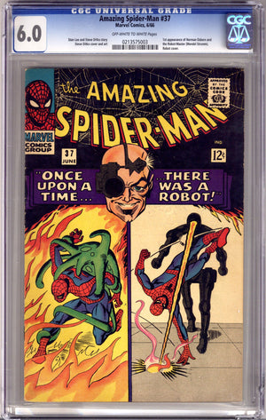 The Amazing Spider-Man Vol 1 37 CGC 6.0 (FN) Cracked Case (1966)