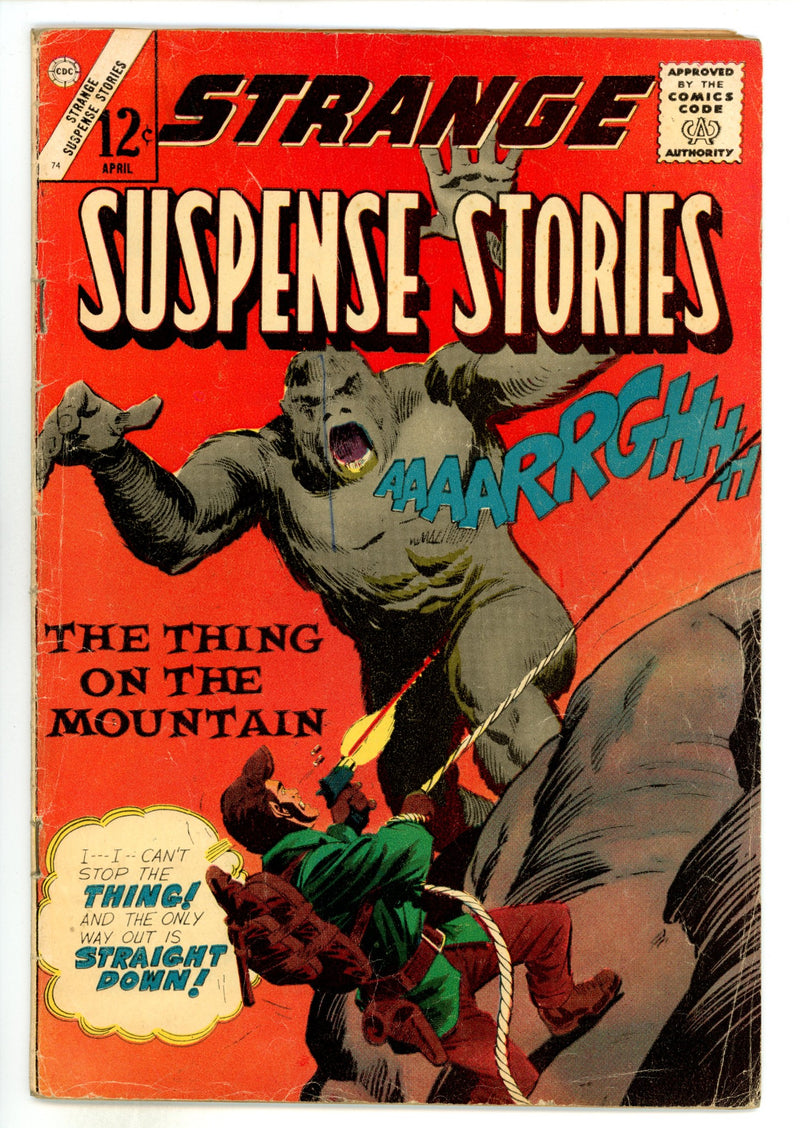 Strange Suspense Stories 74 GD/VG (3.0) Interior Cover Tape (1965) 