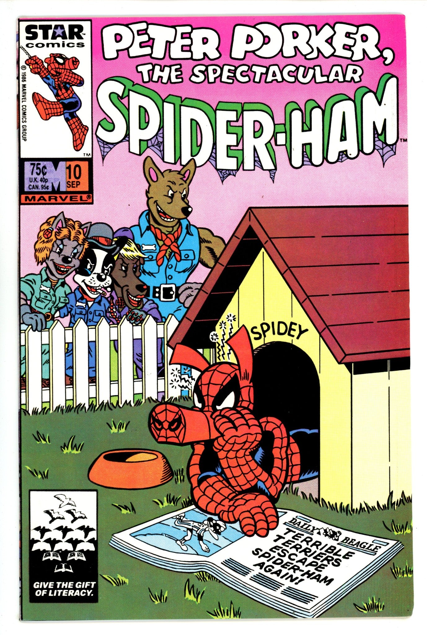 Peter Porker, the Spectacular Spider-Ham 10 VF/NM (9.0) (1986) 