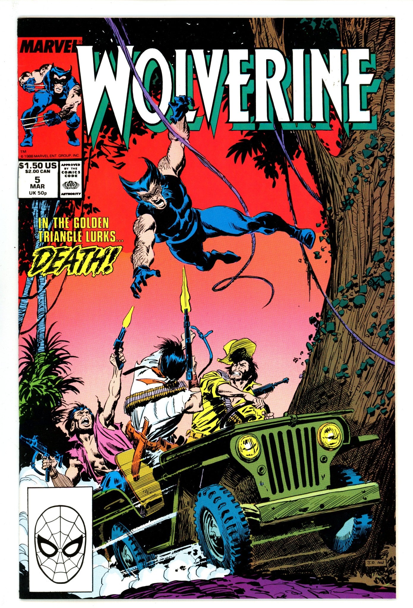 Wolverine Vol 2 5 NM- (9.2) (1989) 