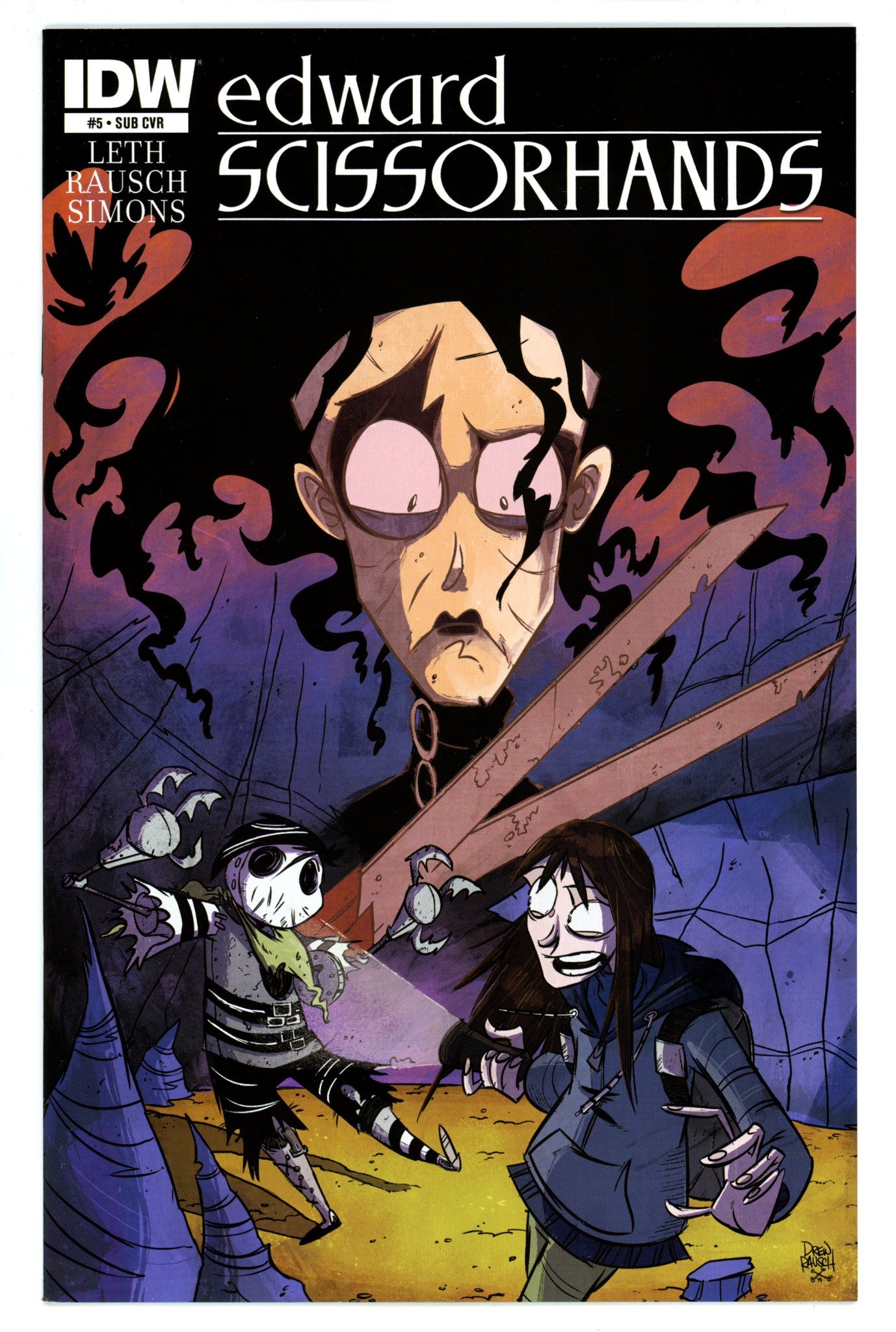 Edward Scissorhands 5 High Grade (2015) Rausch Variant 