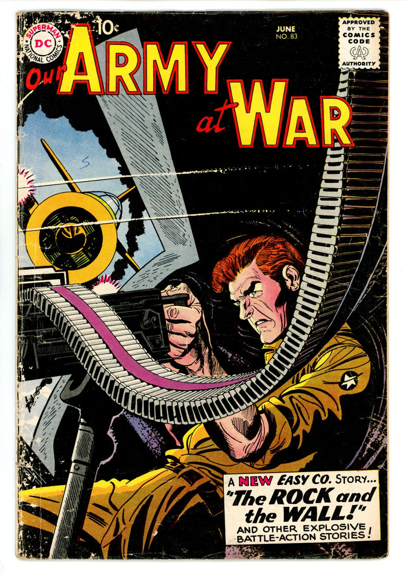 Our Army at War Vol 1 83 VG (4.0) Missing 6th Wrap (1959) 