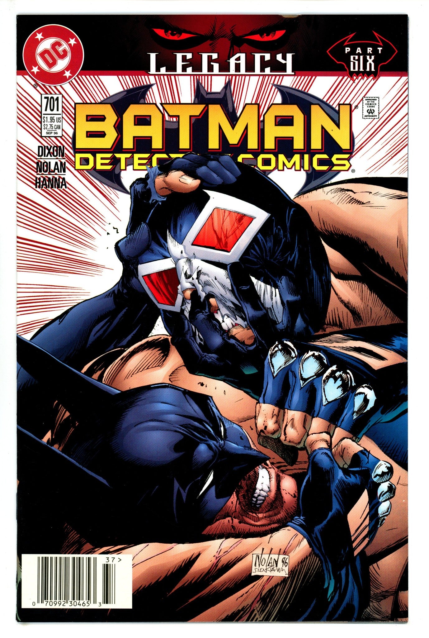 Detective Comics Vol 1 701 Newsstand VF+ (1996)