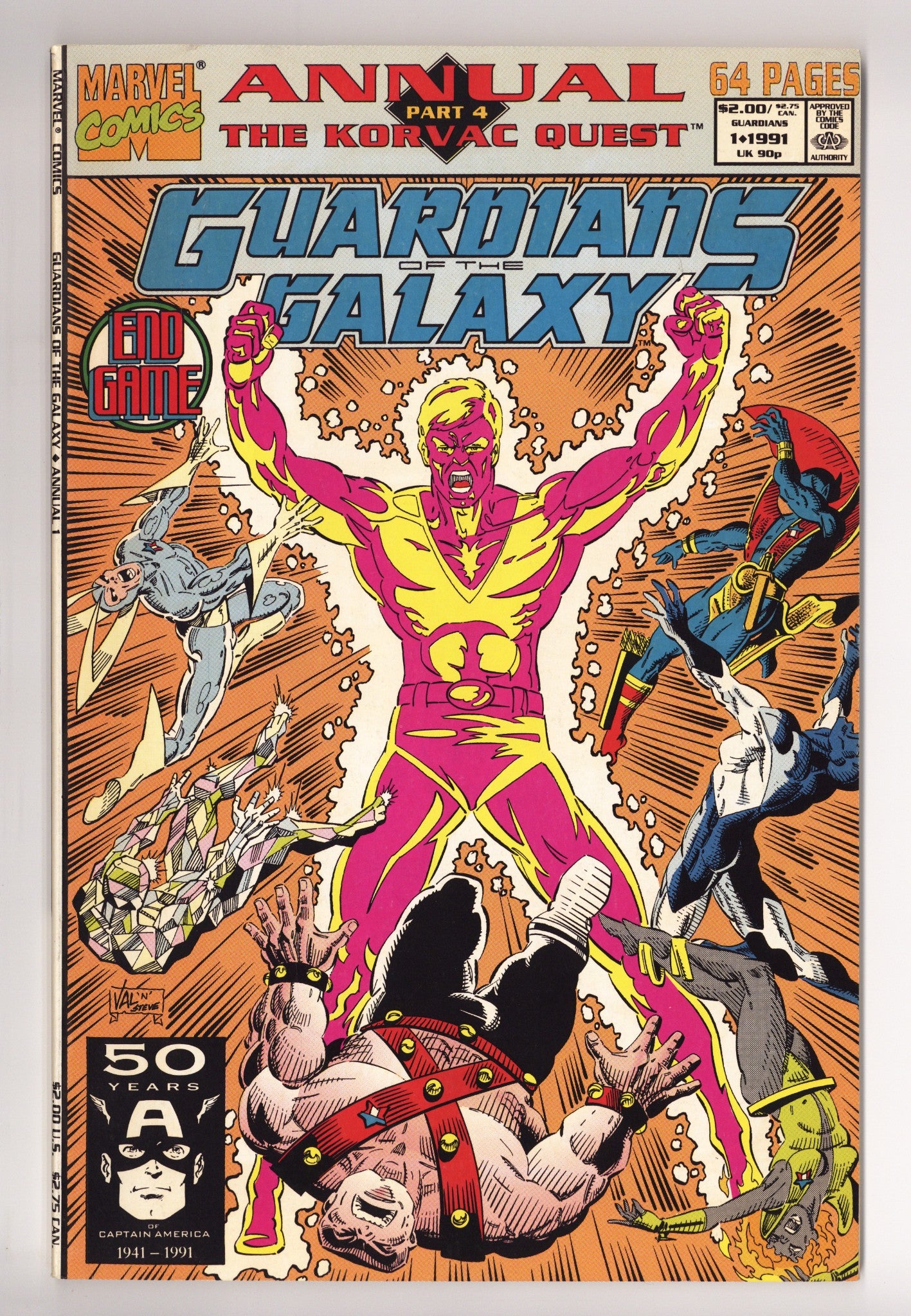 Guardians of the Galaxy Annual Vol 1 1  High Grade   (1991)        