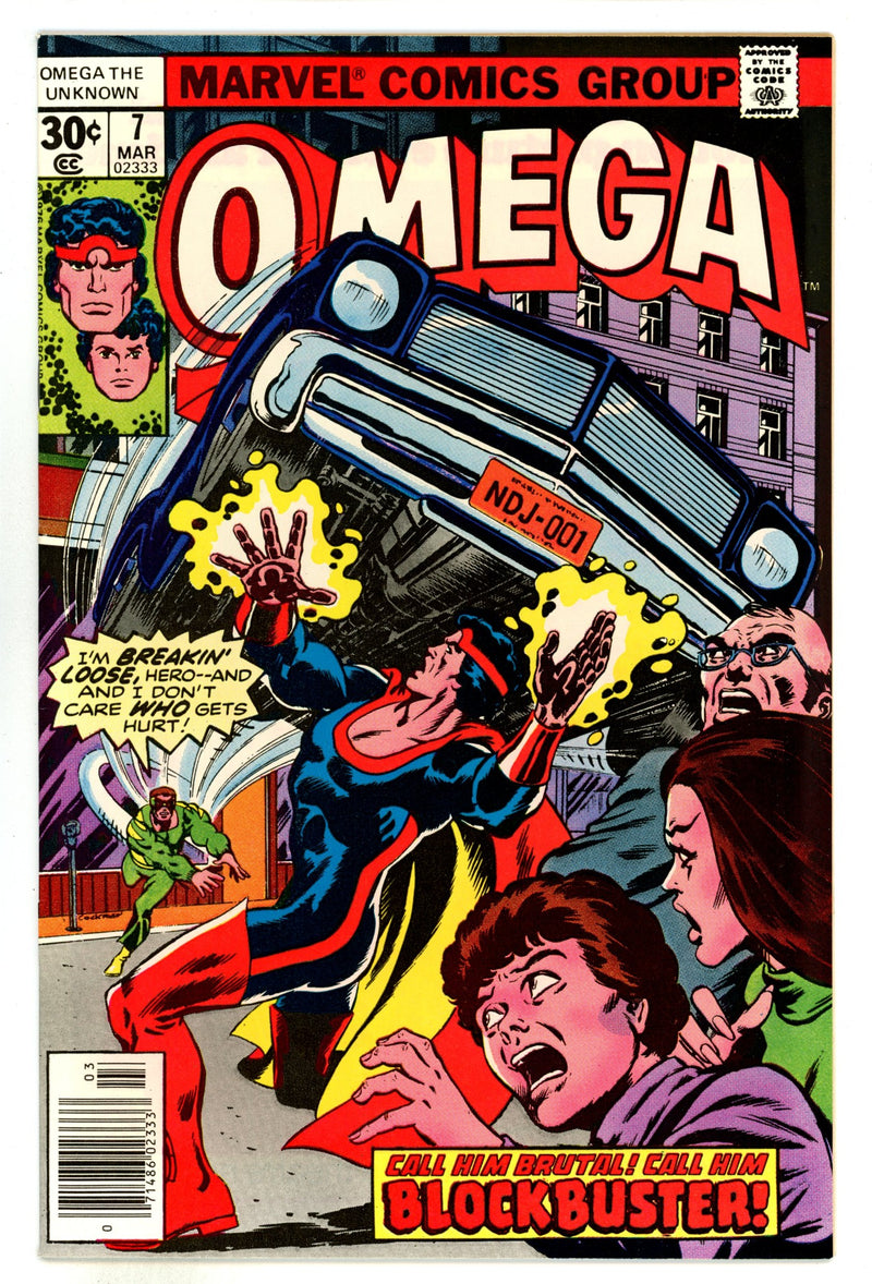 Omega the Unknown Vol 1 7 NM- (9.2) (1977) 