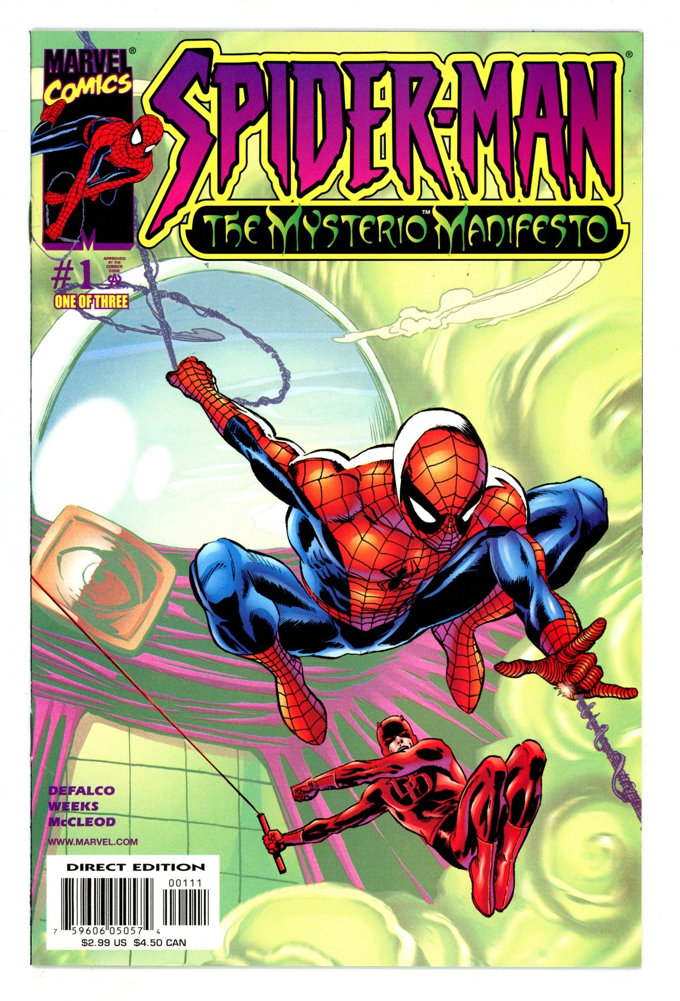 Spider-Man and Mysterio [Spider-Man: The Mysterio Manifesto] 1 High Grade (2001) 