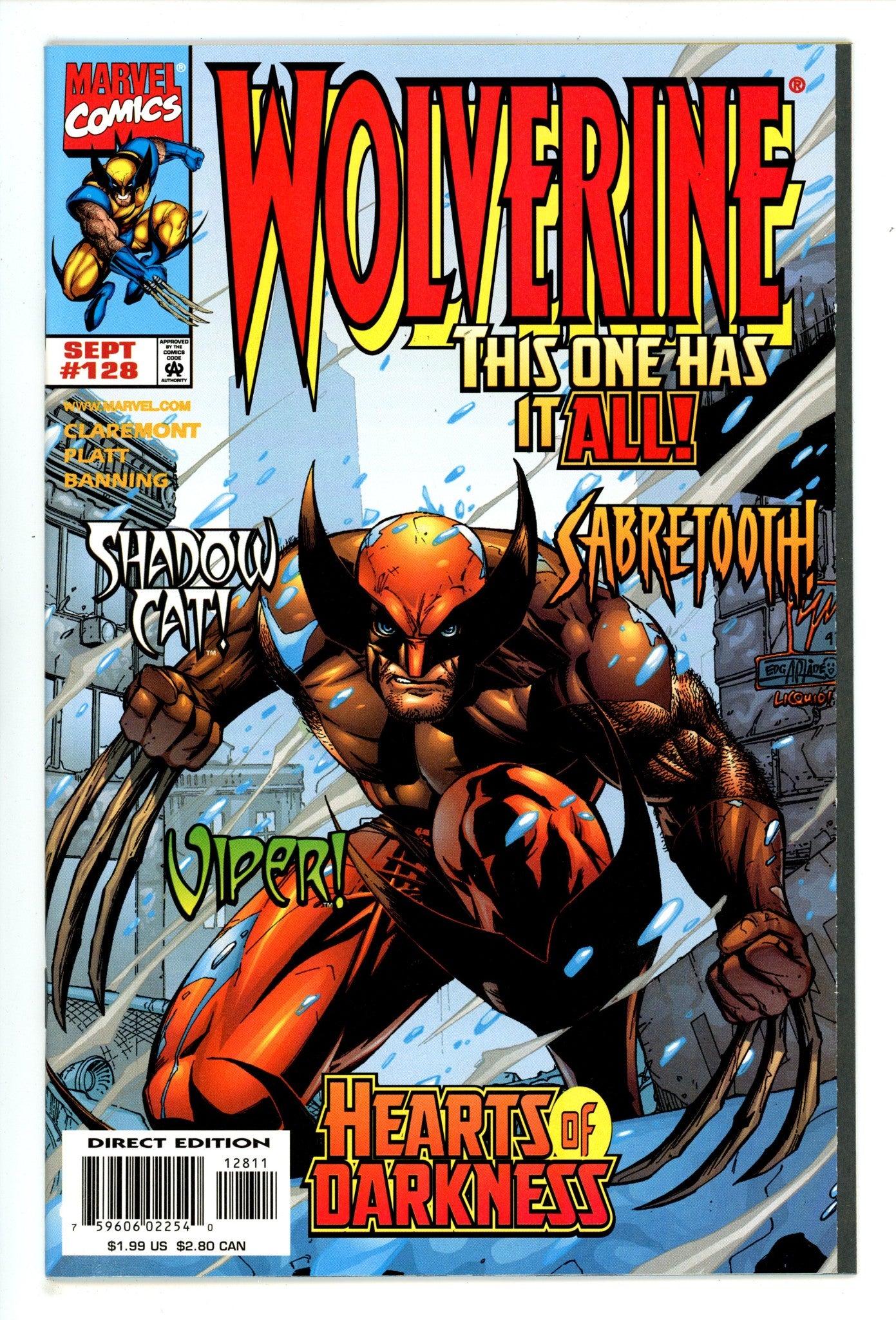 Wolverine Vol 2 128 High Grade (1998) 
