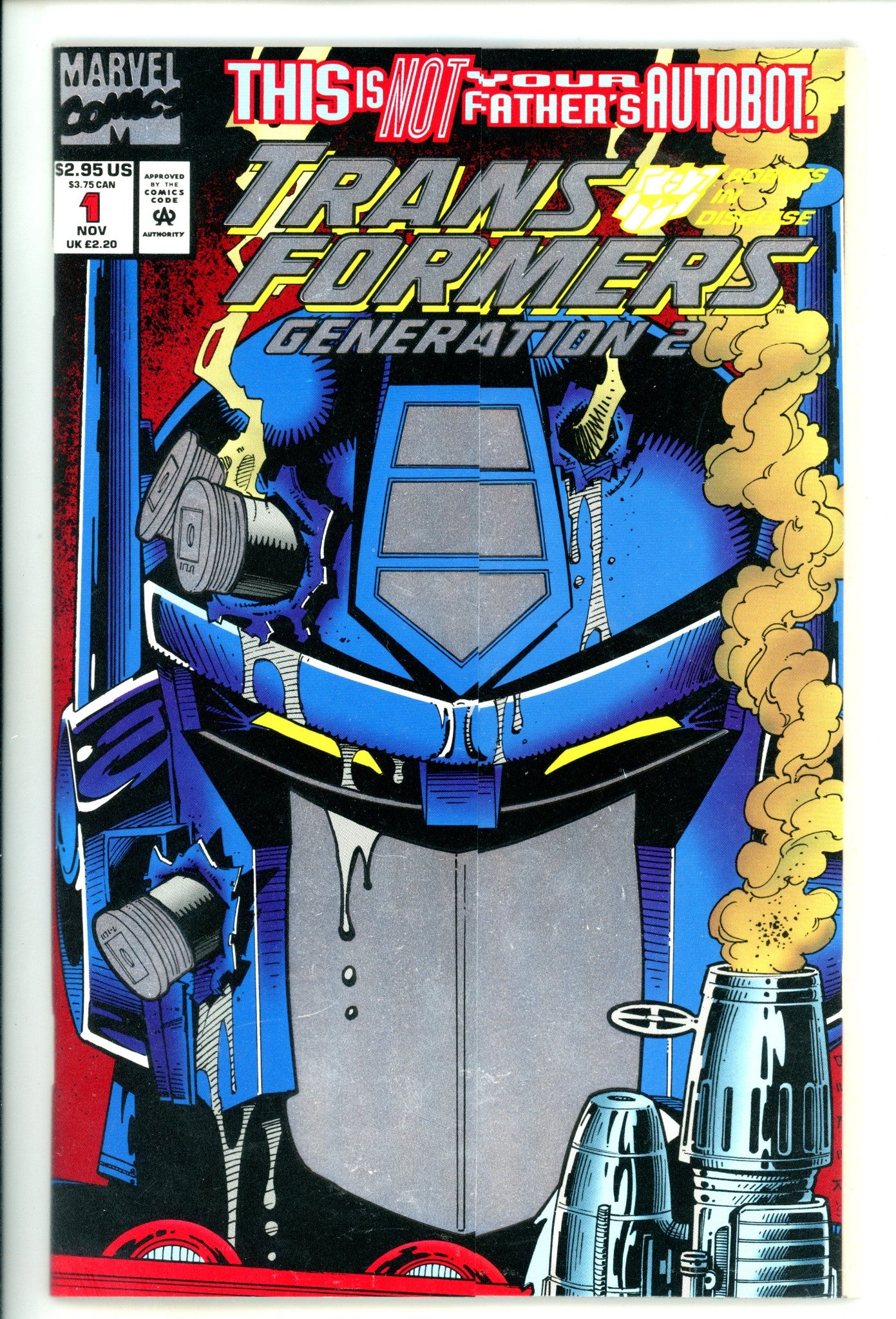 Transformers: Generation 2 1 NM- (9.2) Gatefold (1993) Foil 