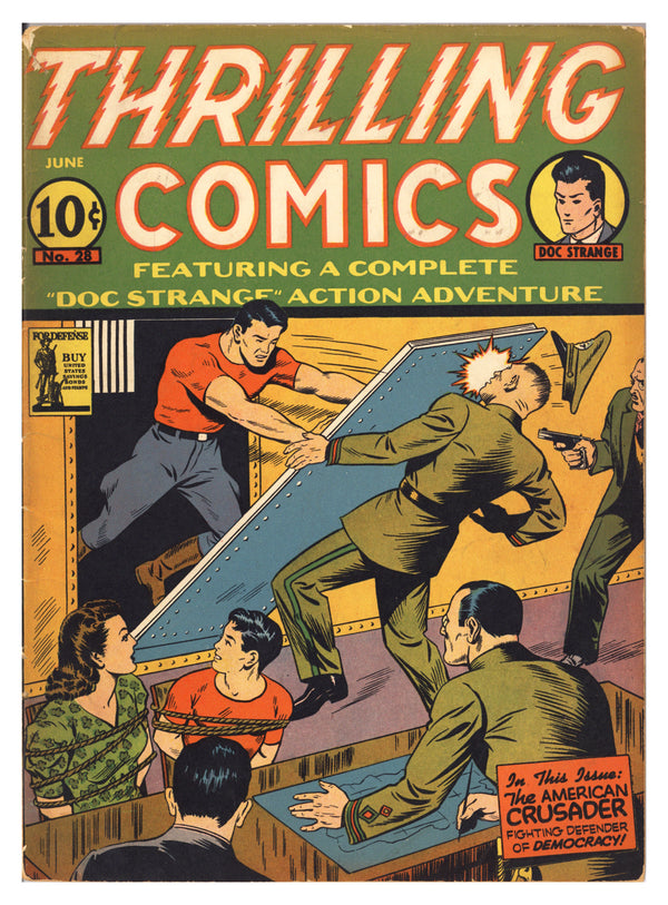 Thrilling Comics 28 GD/VG (3.0) Apparent, Cover Detached (1942)