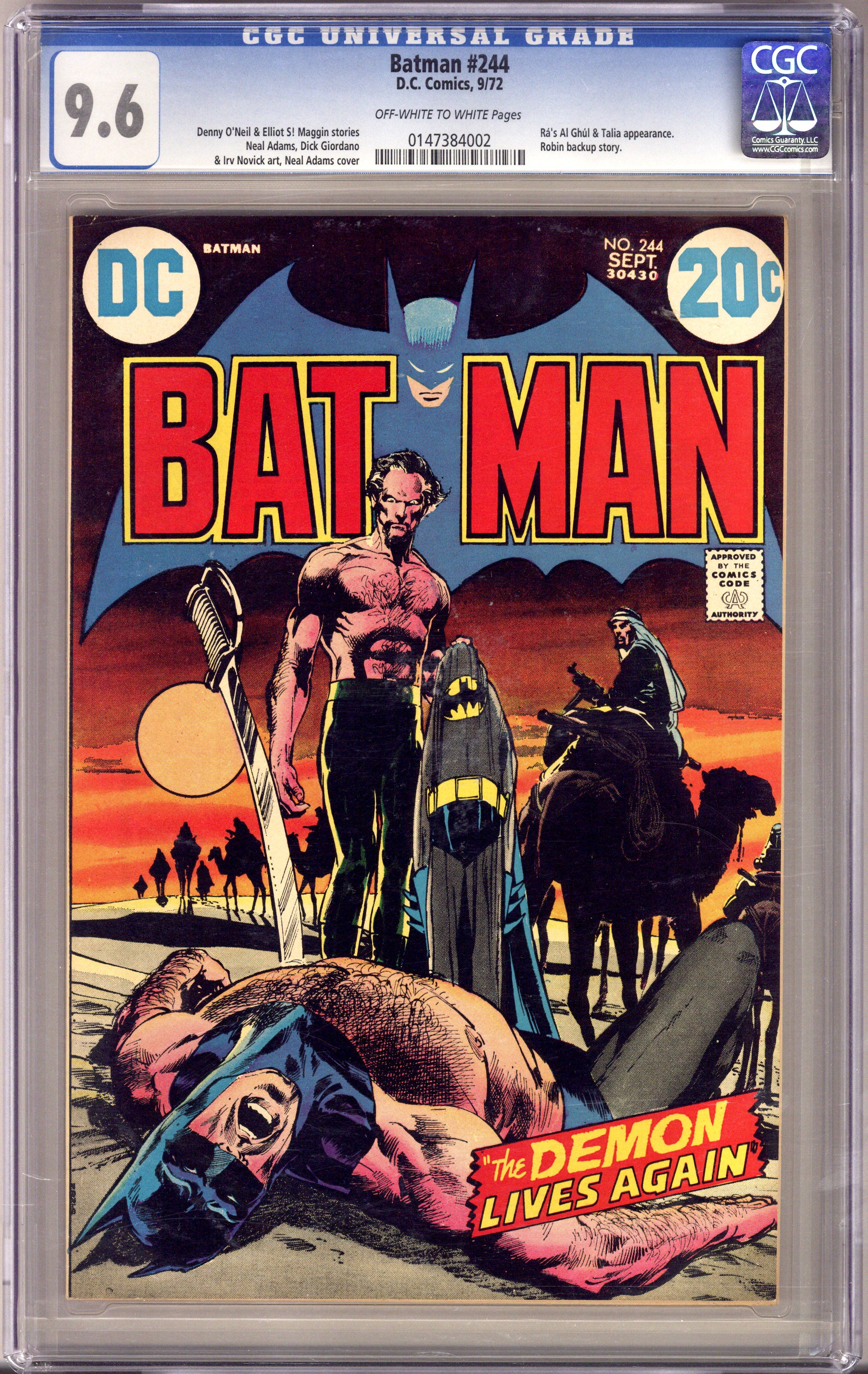 Batman Vol 1 244 CGC 9.6 (NM+) (1972) 