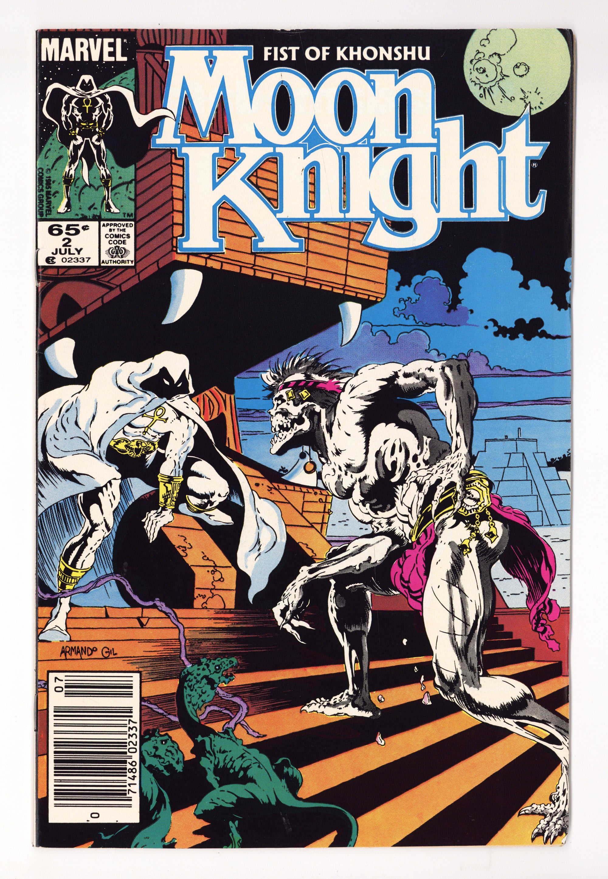 Moon Knight Vol 2 2  Mid Grade   (1985)     Newsstand  
