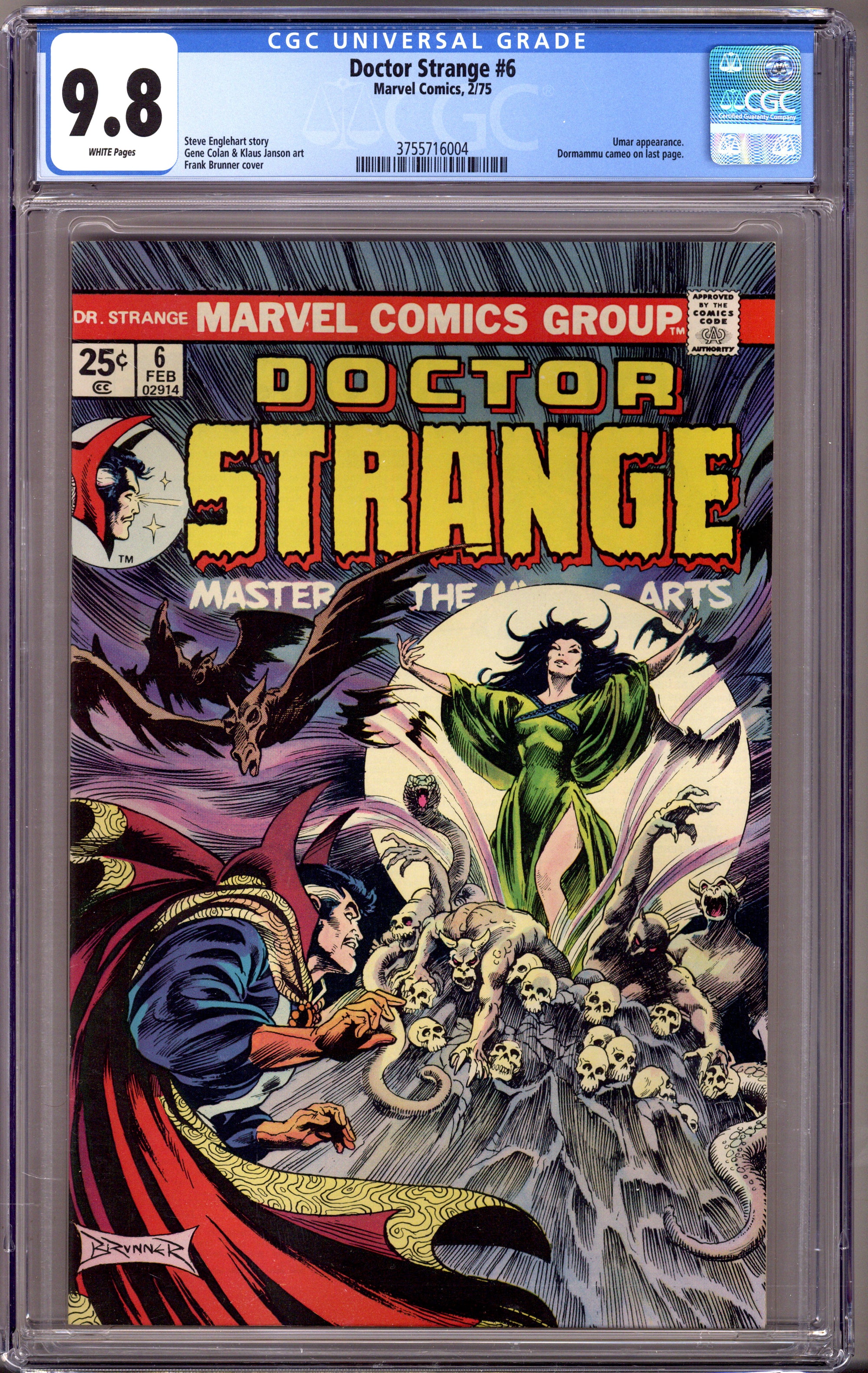 Doctor Strange Vol 2 6 CGC 9.8 (NM/M) (1975) 
