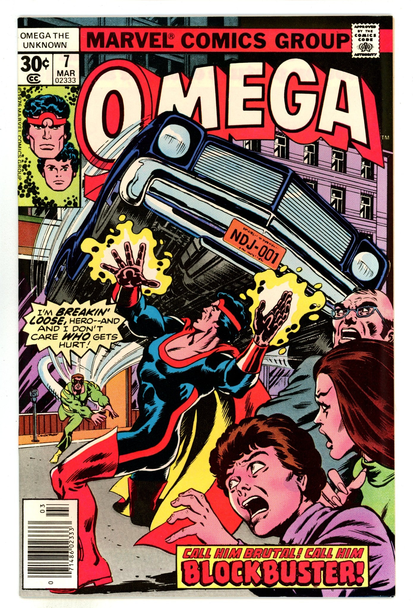 Omega the Unknown Vol 1 7 NM (9.4) (1977) 
