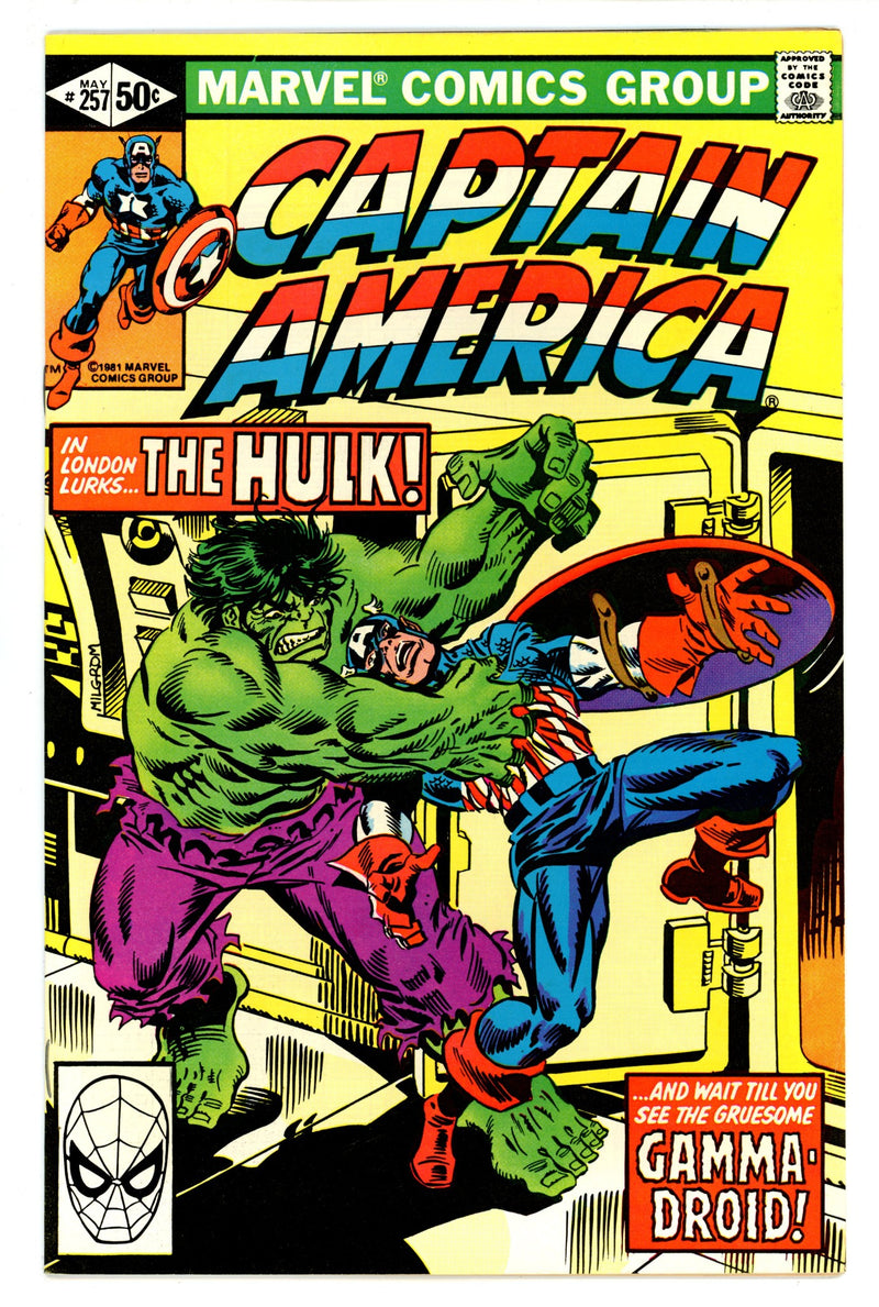 Captain America Vol 1 257 VF (8.0) (1981) 