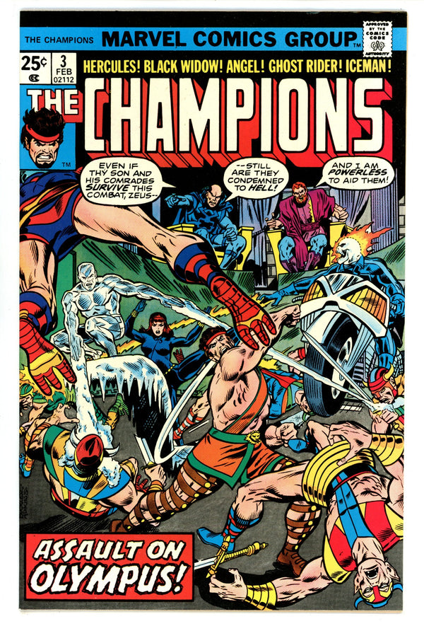 The Champions Vol 1 3 VF+ (8.5) (1976)