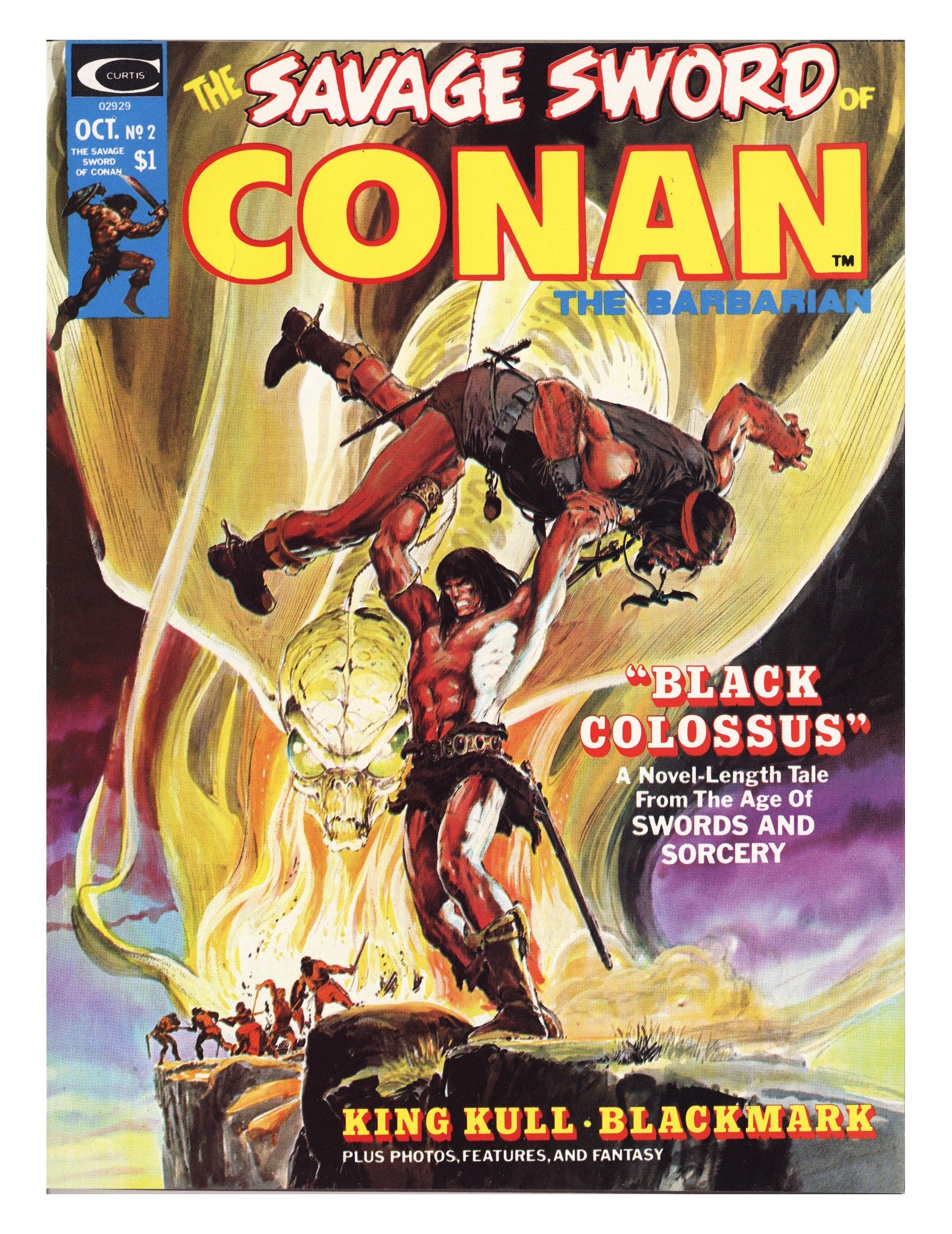 The Savage Sword of Conan Vol 1 2 VF+ (8.5) (1974) 