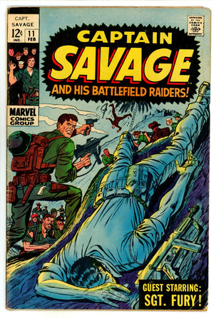Capt. Savage and His Leatherneck Raiders 11 VG (4.0) (1969)