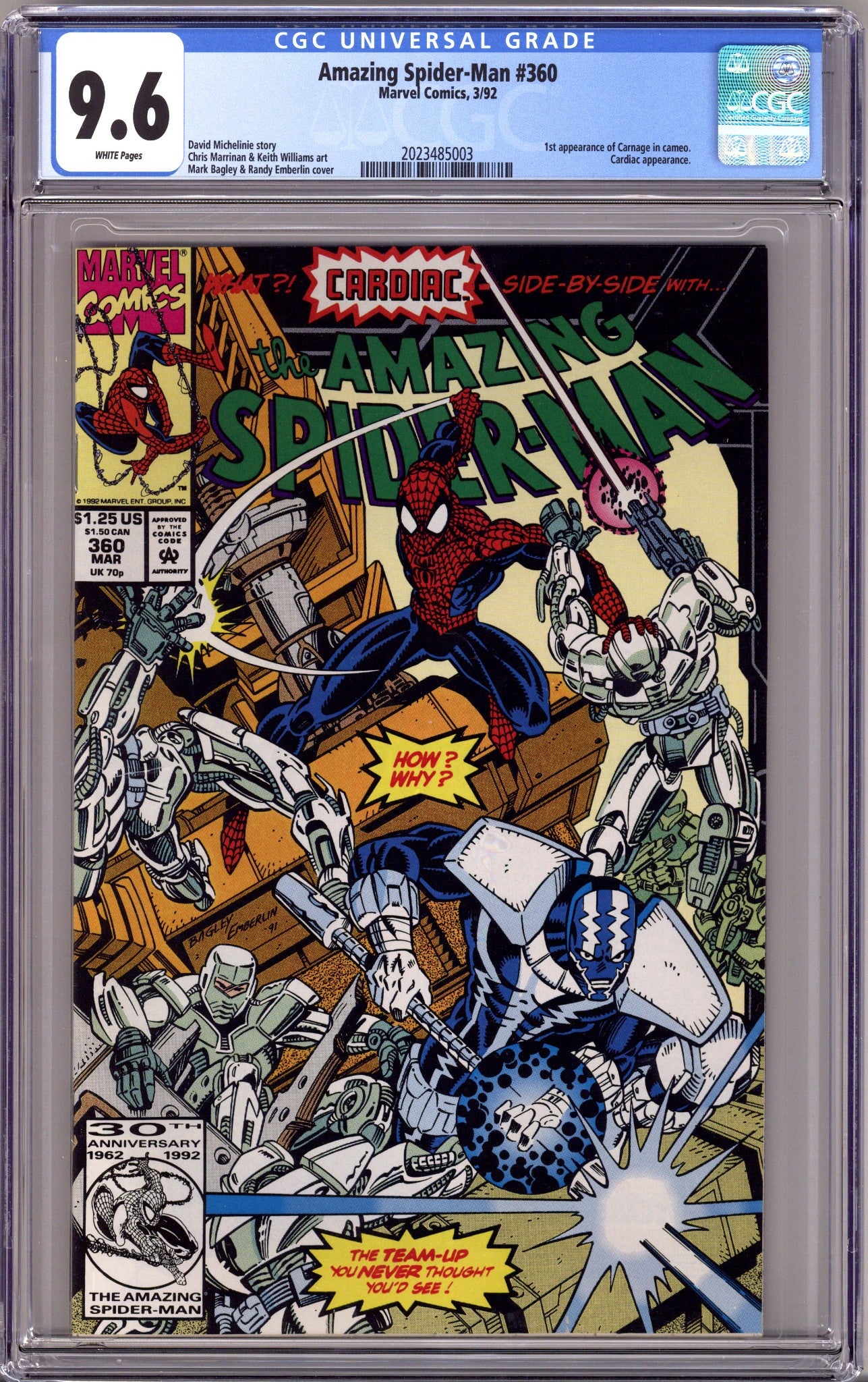 The Amazing Spider-Man Vol 1 360 CGC 9.6 (NM+) (1992)