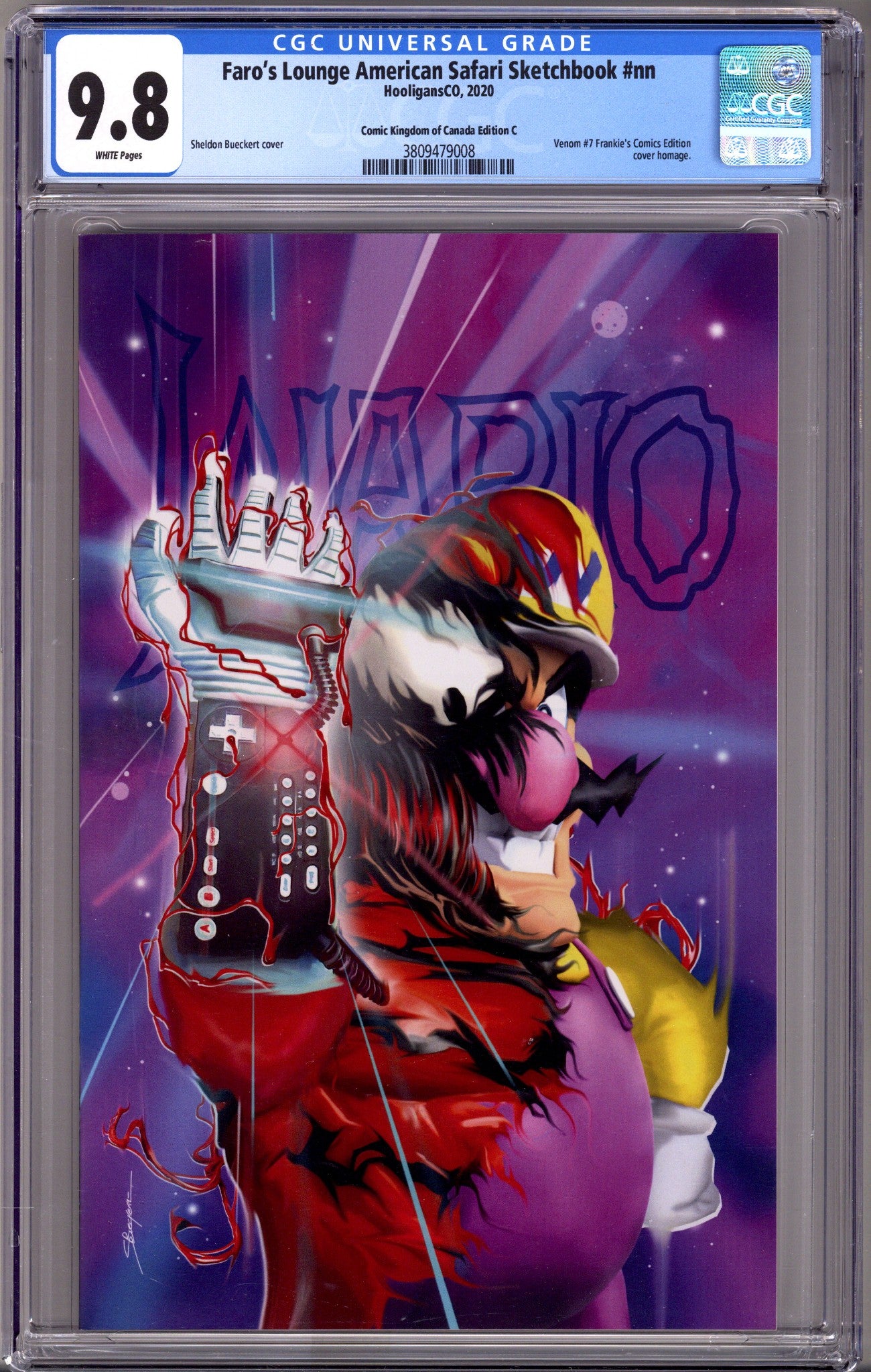 Faro's Lounge American Safari Sketchbook [nn] CGC 9.8 (NM/M) (2020) Bueckert Homage Exclusive Variant 