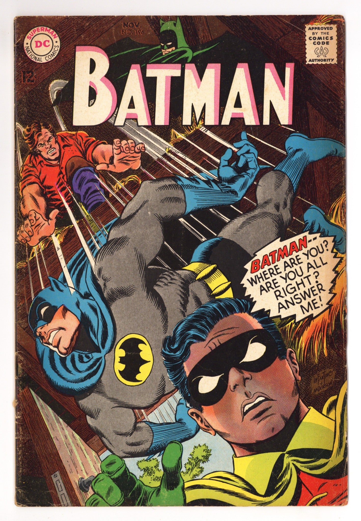 Batman Vol 1 196 VG (4.0) (1967) 