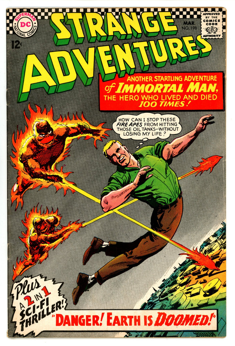 Strange Adventures Vol 1 198  FN+ (6.5)   (1967)        