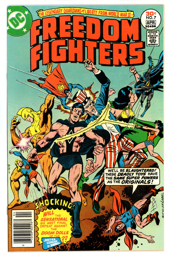 Freedom Fighters Vol 1 7 NM- (9.2) (1977)