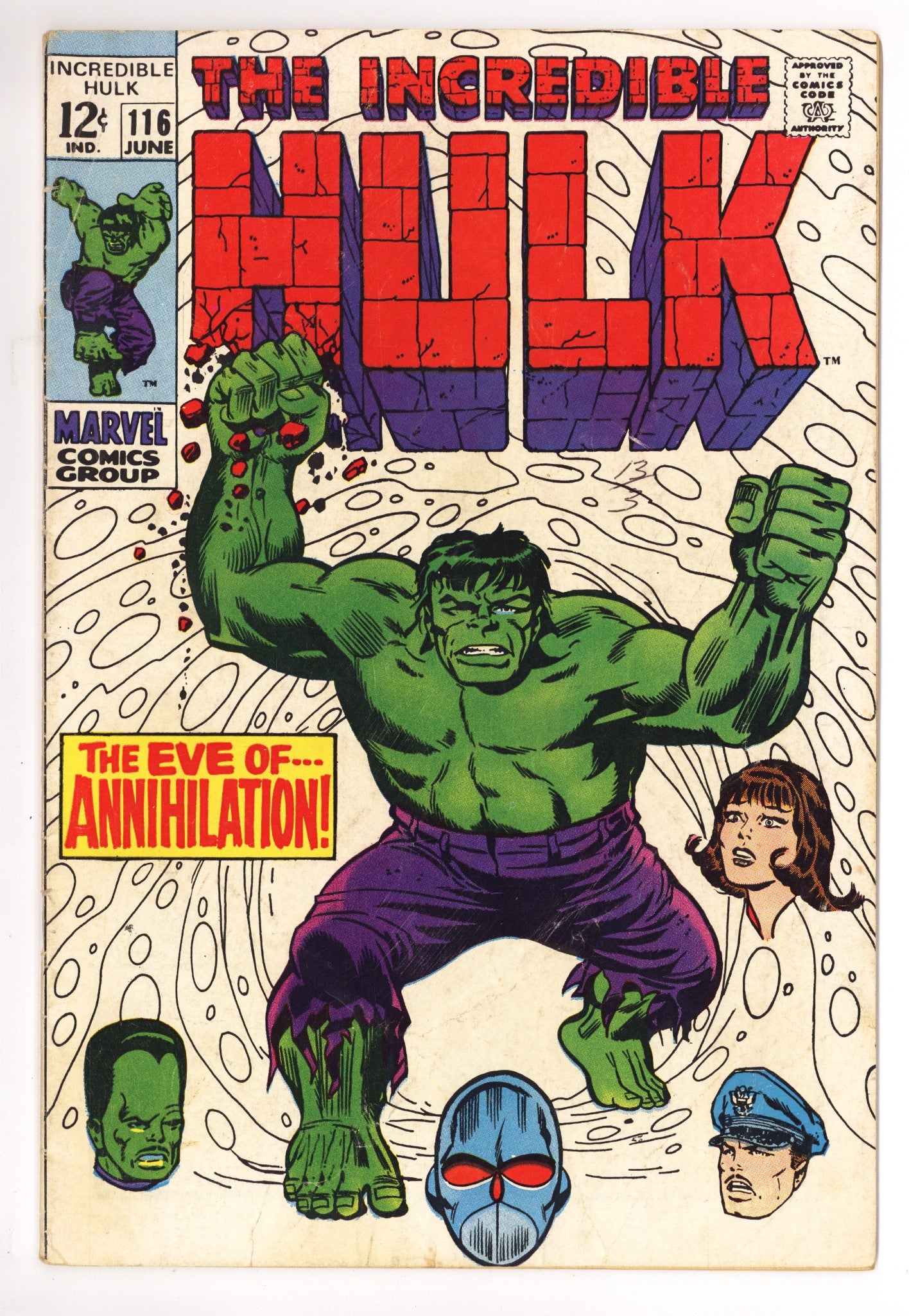 The Incredible Hulk Vol 1 116 VG- (3.5) (1969) 