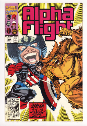 Alpha Flight Vol 1 103 Mid Grade (1991)