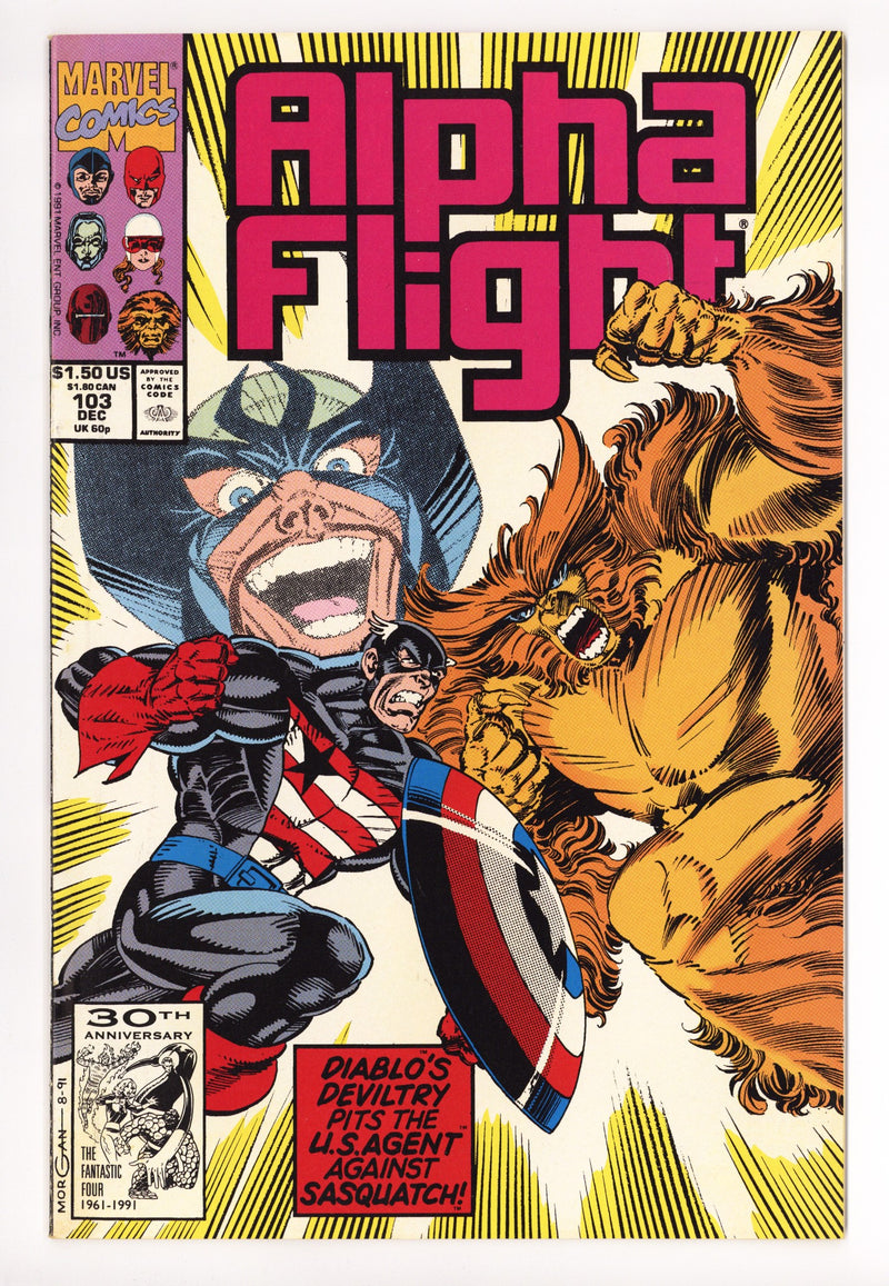 Alpha Flight Vol 1 103 Mid Grade (1991) 
