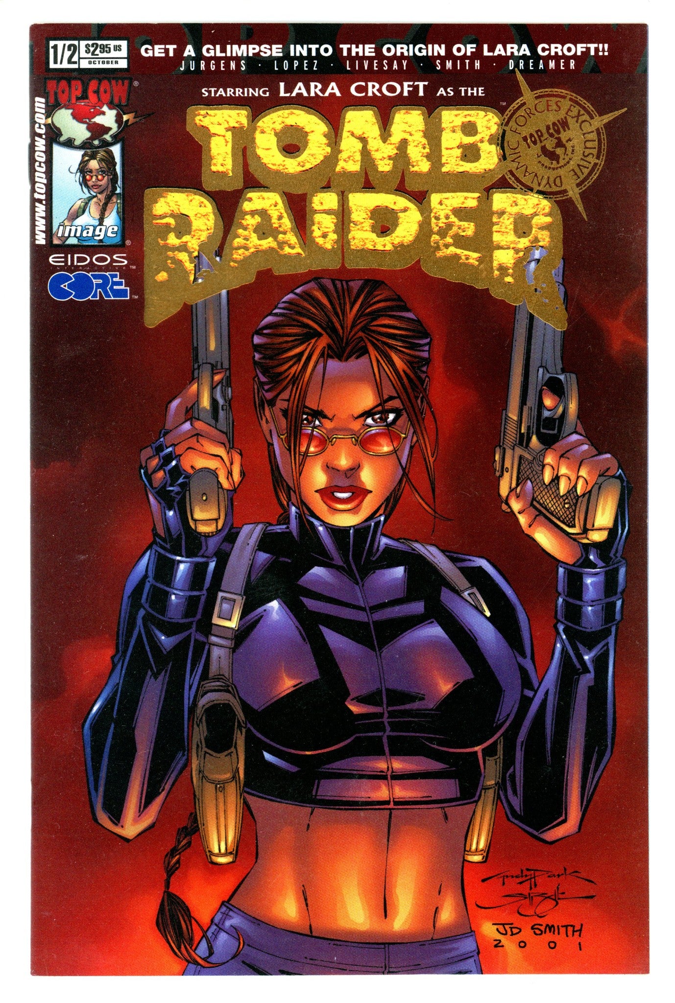 Tomb Raider: The Series Vol 1 1/2 VF (8.0) (2001) Park Gold Foil Variant 