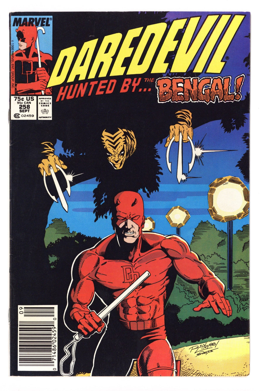 Daredevil Vol 1 258  Mid Grade   (1988)   Newsstand