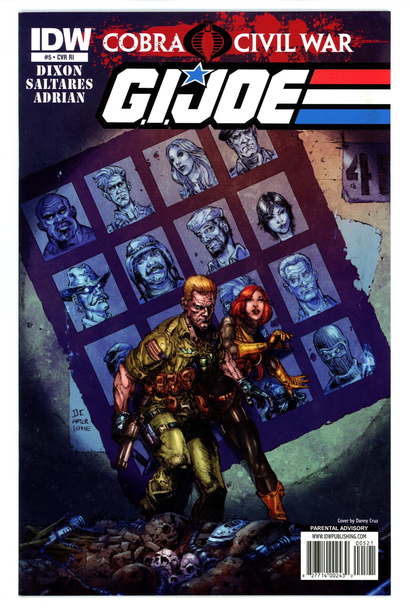 G.I. Joe Vol 2 5 VF- (7.5) (2011) Cruz Incentive Variant 