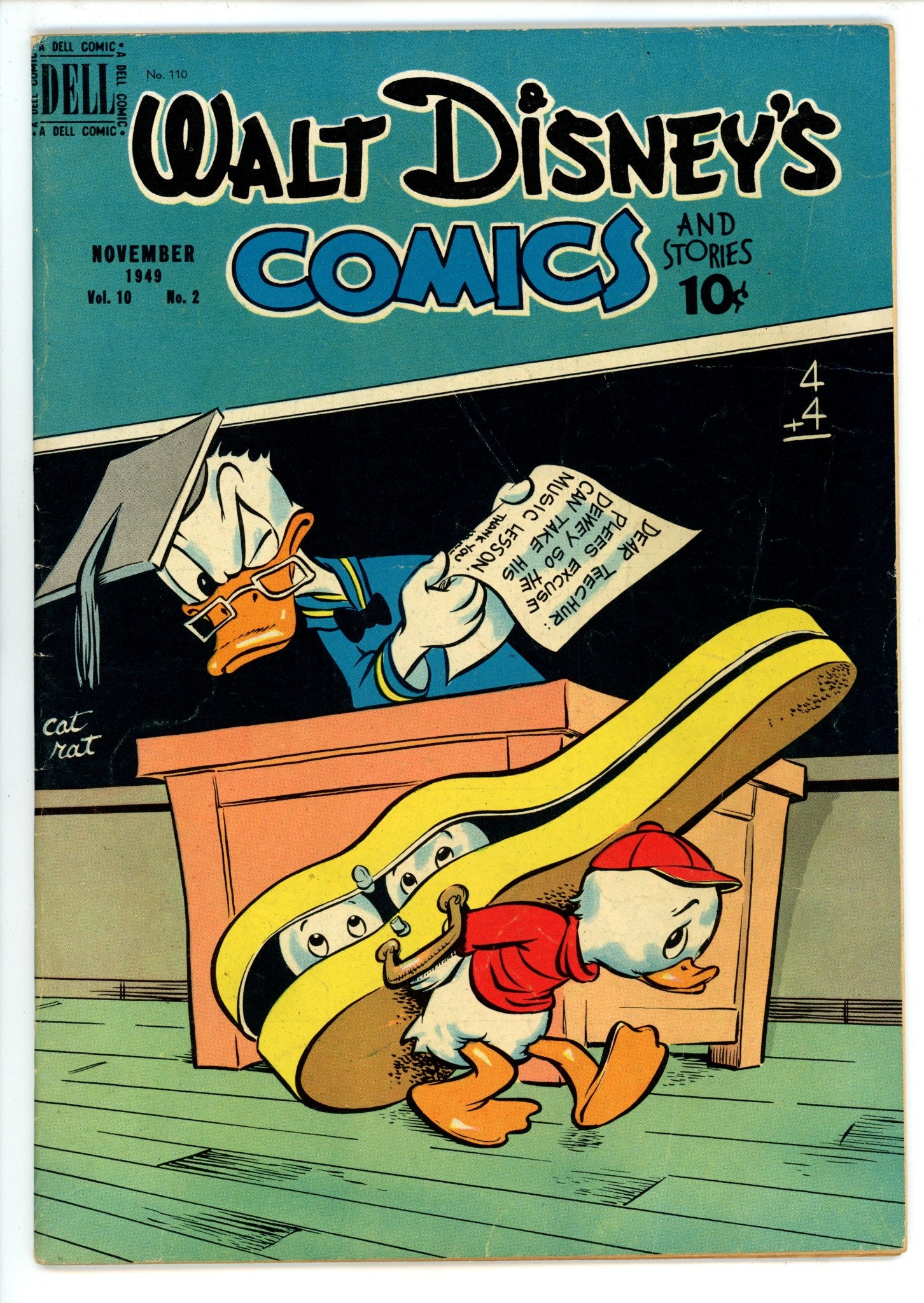 Walt Disney's Comics and Stories Vol 10 2 (110) VG+ (4.5) (1949) 