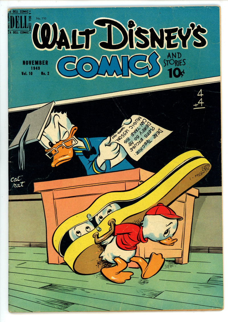 Walt Disney's Comics and Stories Vol 10 2 (110) VG+ (4.5) (1949) 