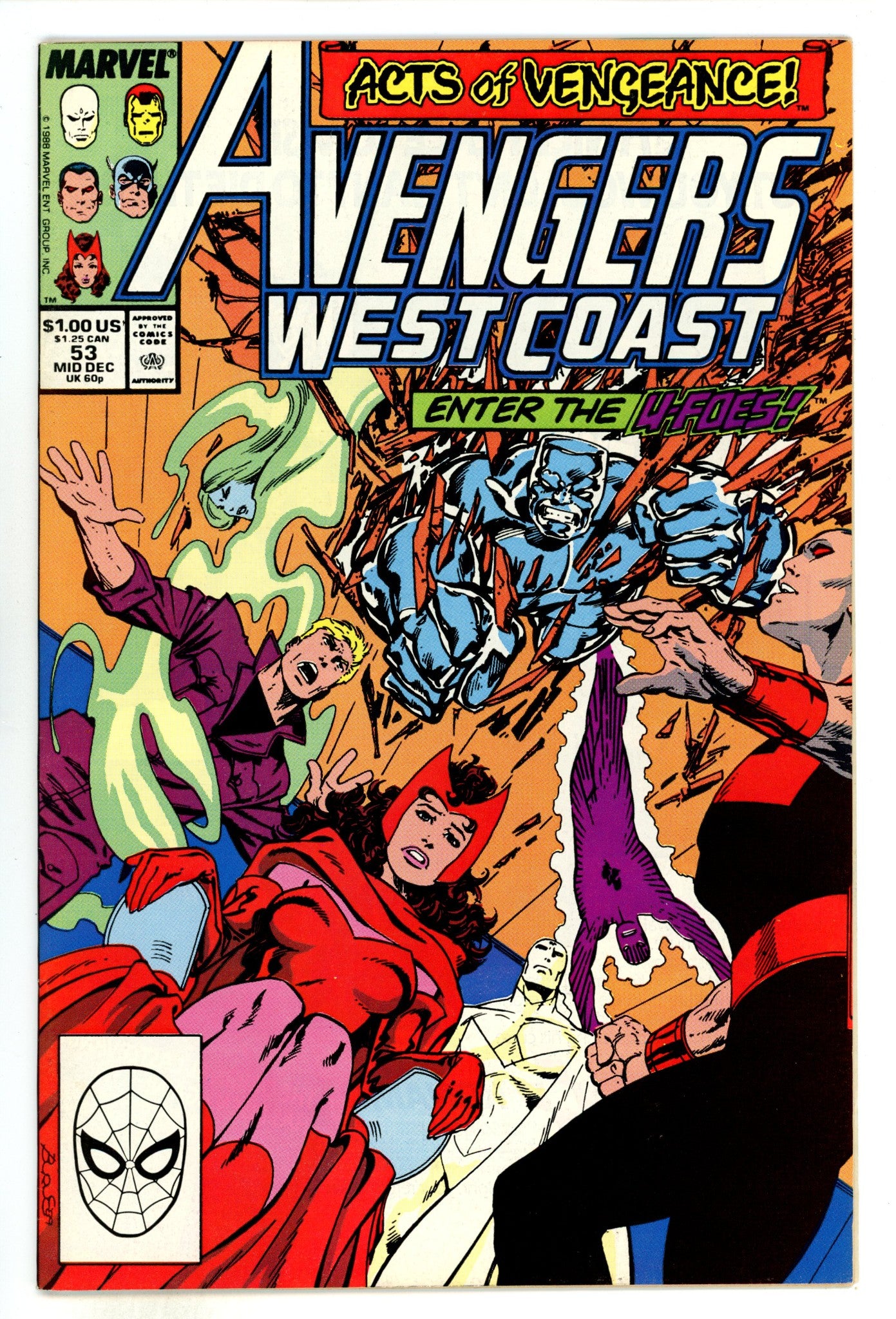Avengers West Coast Vol 2 53  Mid Grade  (1989)  