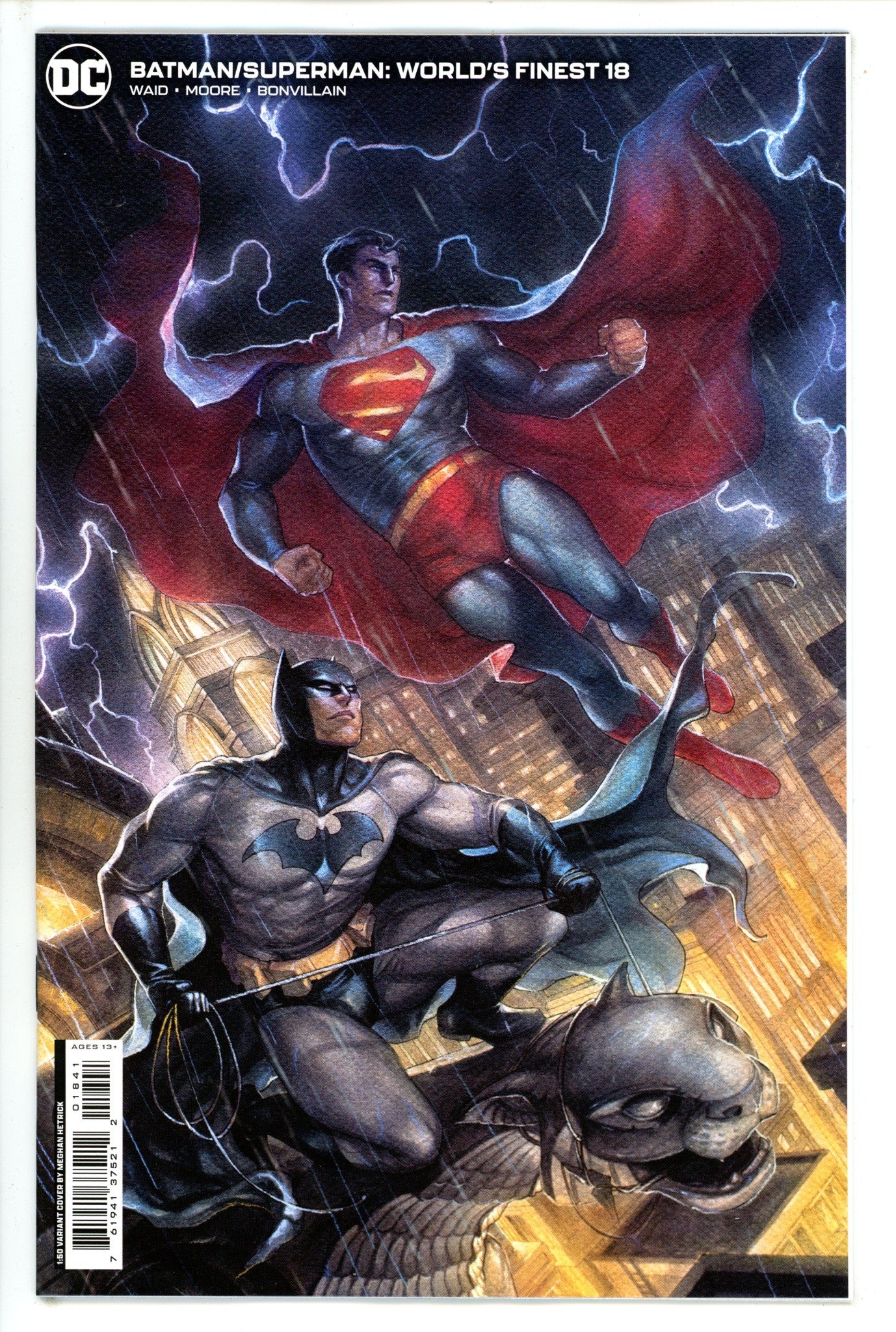 Batman Superman Worlds Finest 18 Hetrick Incentive Variant NM- (2023)