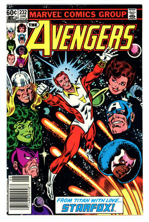The Avengers Vol 1 232 VF+ (8.5) (1983) Newsstand