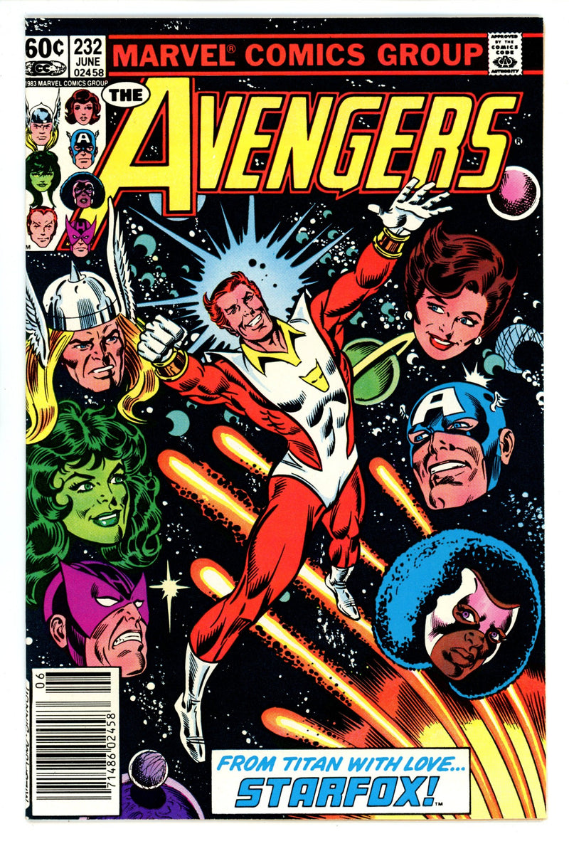 The Avengers Vol 1 232 VF+ (8.5) (1983) Newsstand 