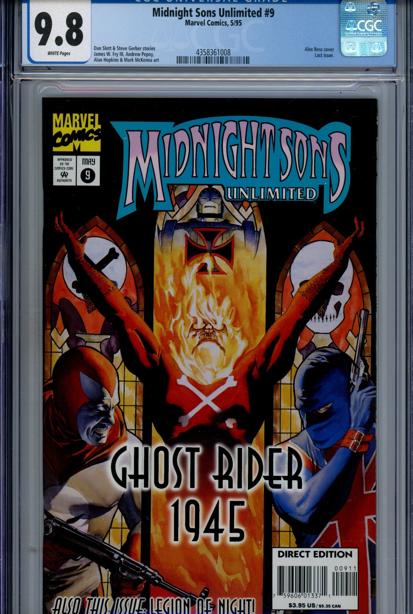 Midnight Sons Unlimited 9 CGC 9.8 (NM/M) (1995) 