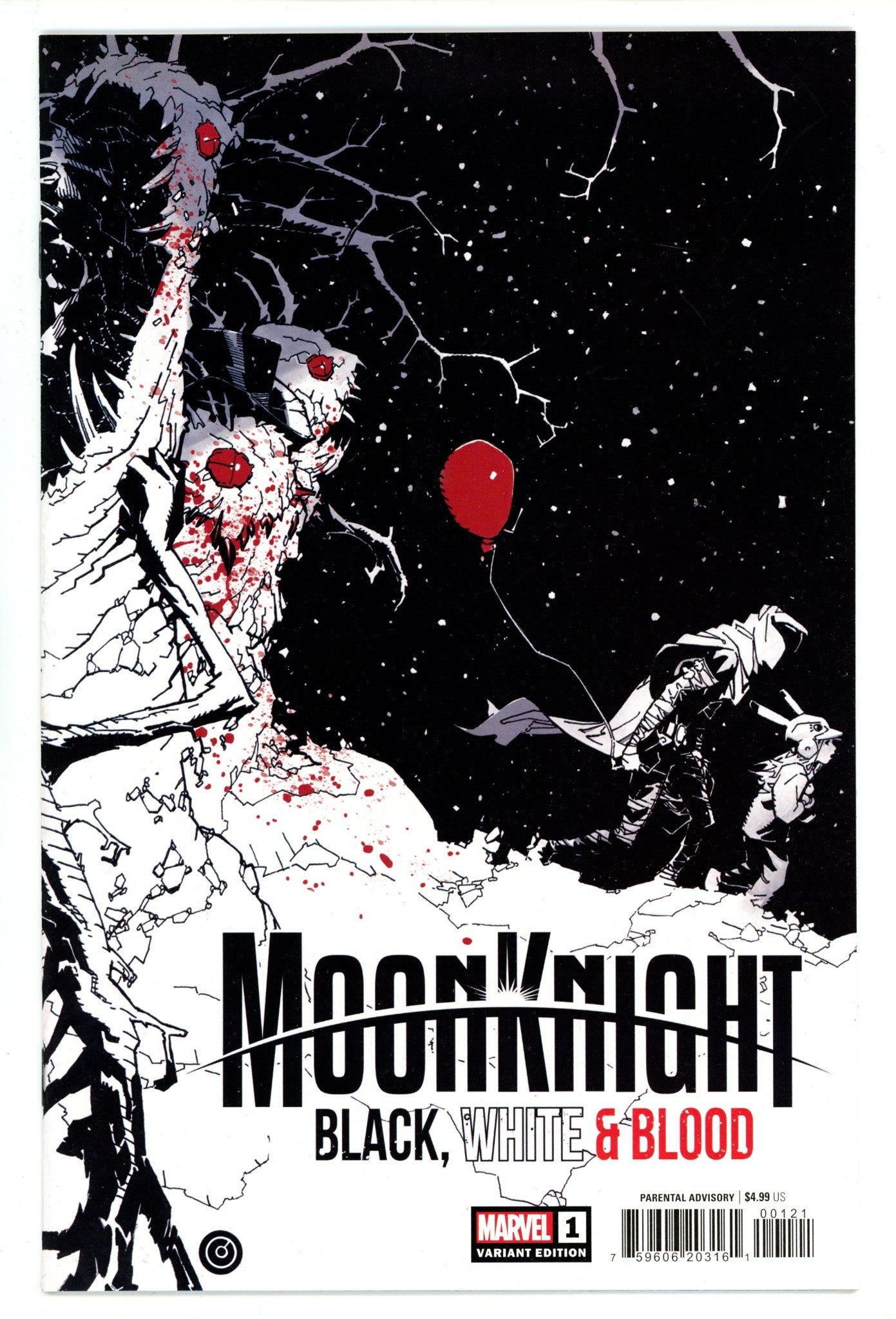 Moon Knight: Black, White & Blood 1 High Grade (2022) Bachalo Variant 