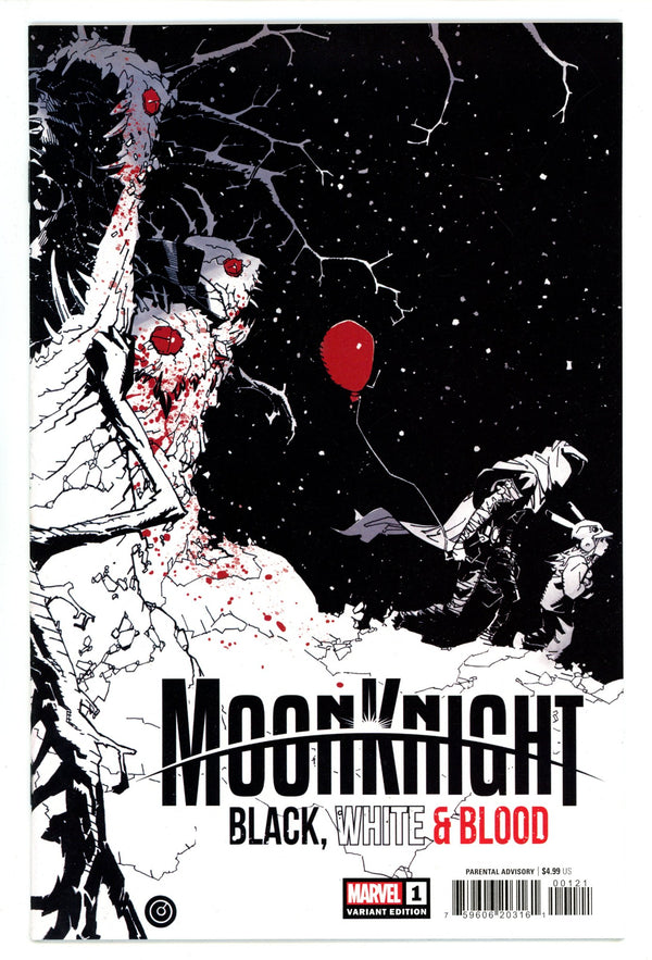 Moon Knight: Black, White & Blood 1 High Grade (2022) Bachalo Variant