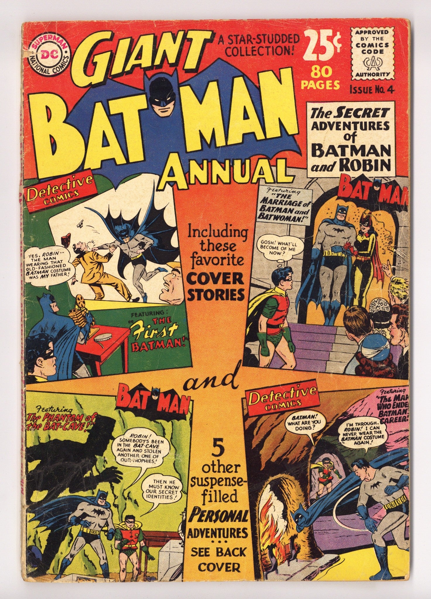 Batman Annual Vol 1 4 GD+ (2.5) Colour Touch (1963) 
