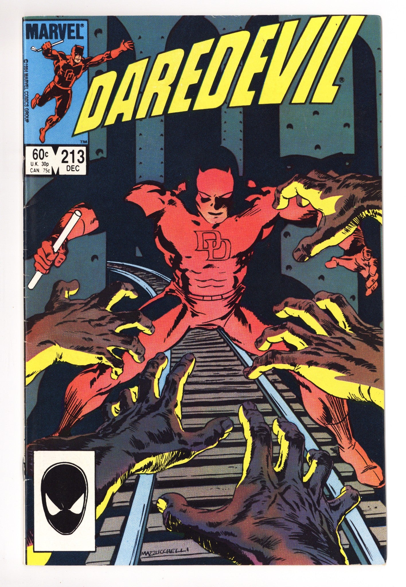 Daredevil Vol 1 213 Low Grade (1984) 