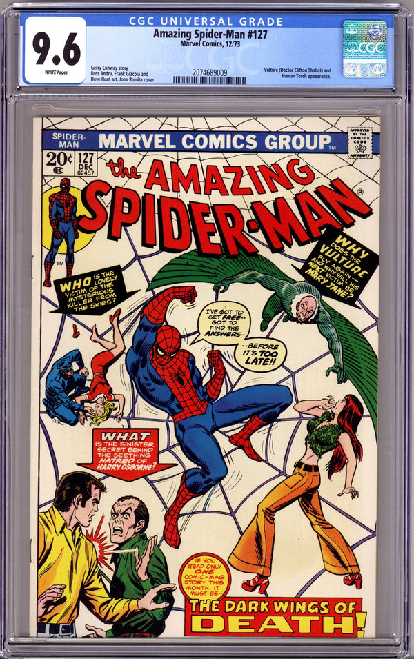 The Amazing Spider-Man Vol 1 127 CGC 9.6 (NM+) (1973)