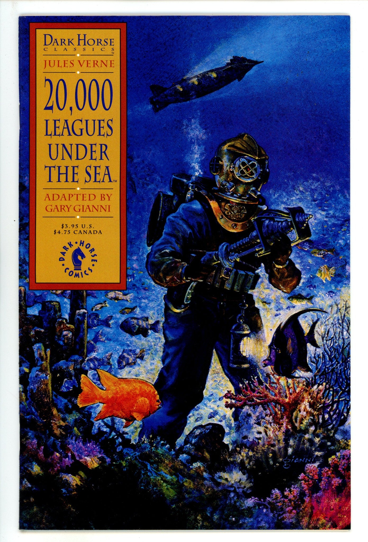 Dark Horse Classics: 20,000 Leagues Under the Sea 1 High Grade (1992) 