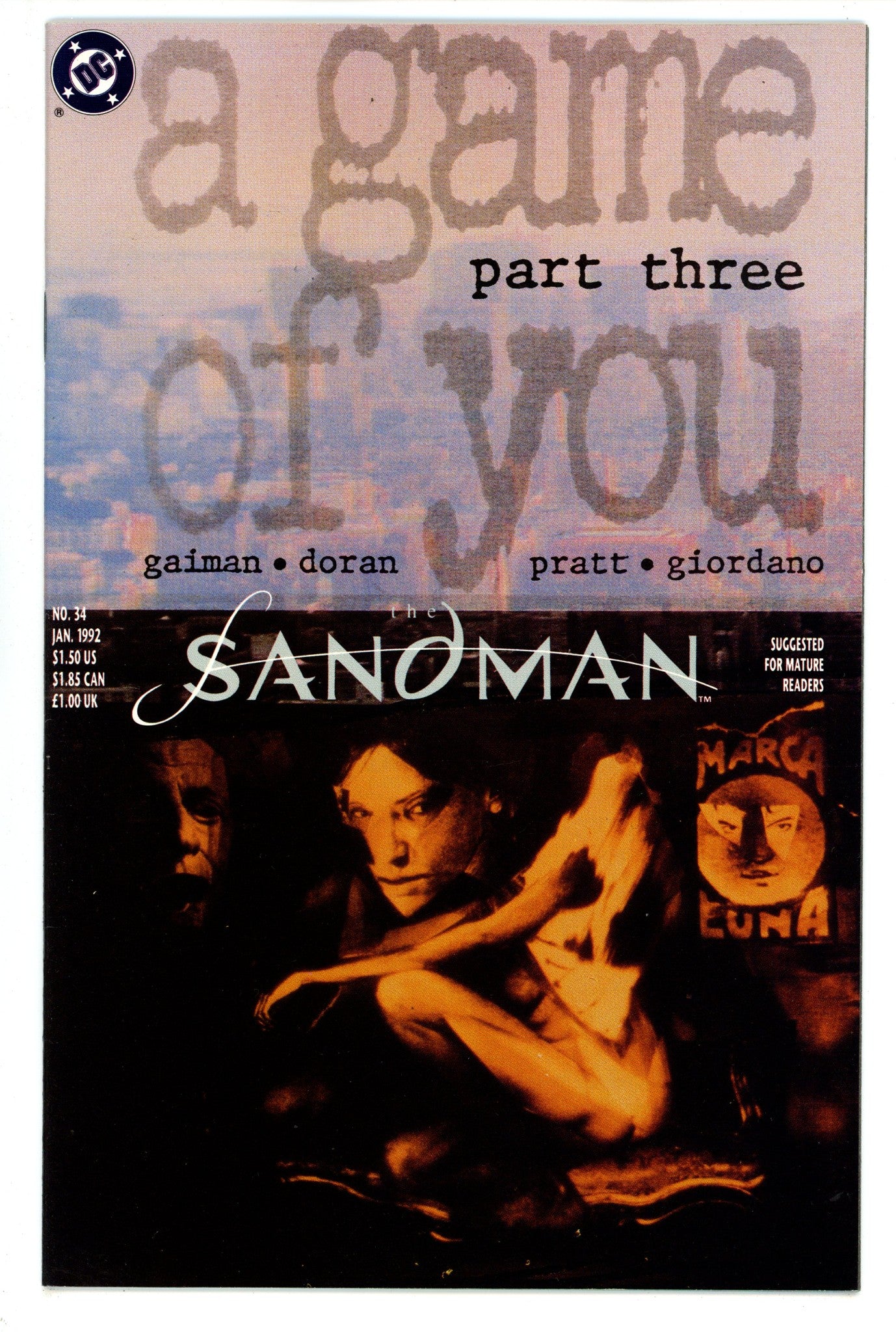 Sandman Vol 2 34  High Grade  (1992)   