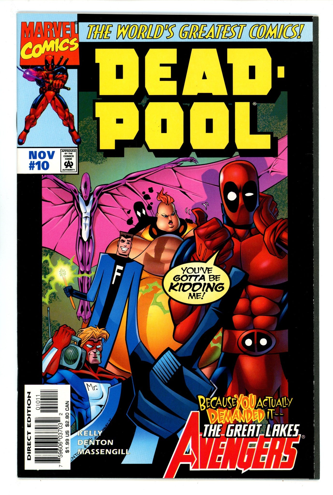 Deadpool Vol 2 10 VF+ (8.5) (1997) 