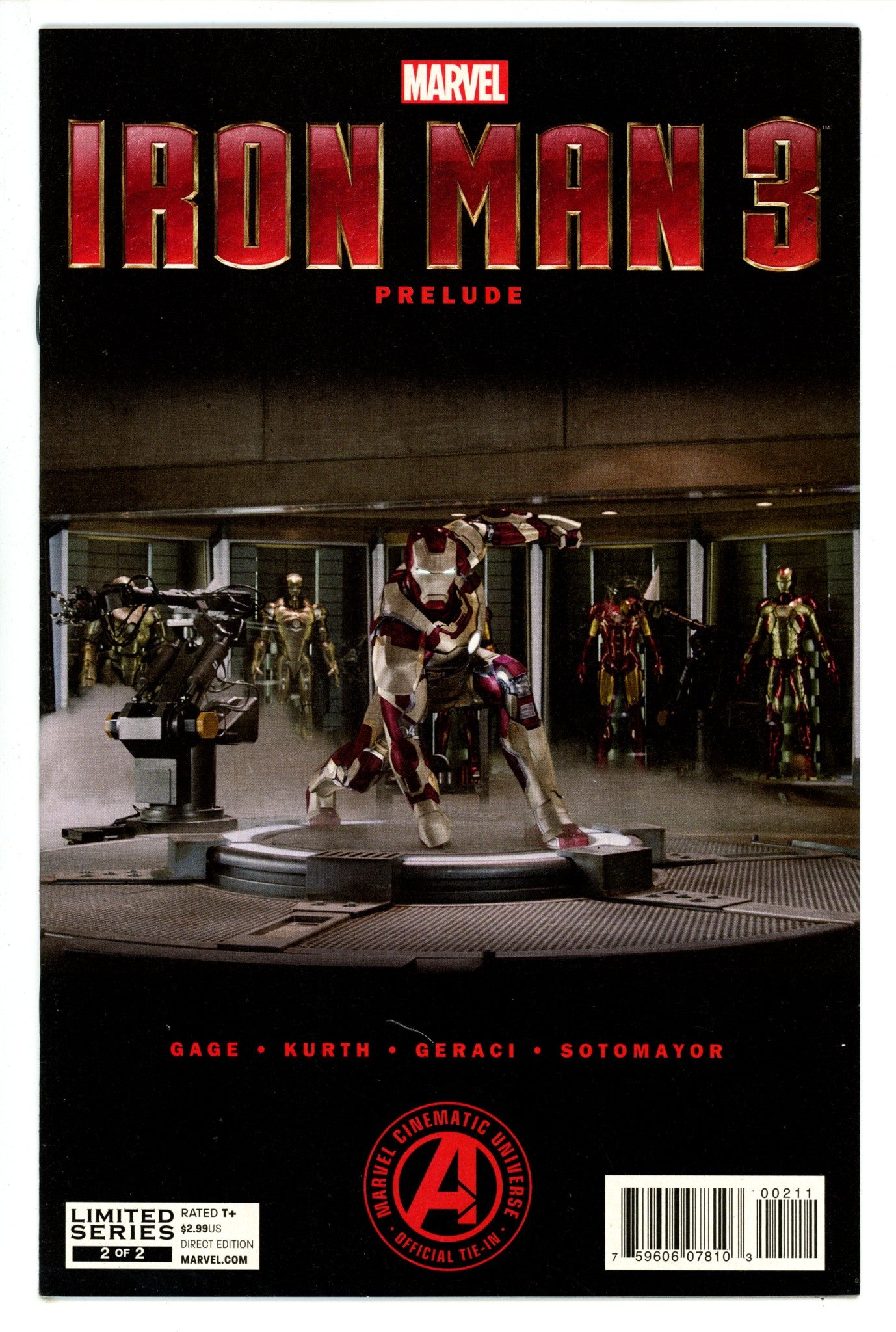 Marvel's Iron Man 3 Prelude 2 VF/NM (9.0) (2013)
